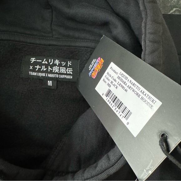 NEW! Men’s Team Liquid x Naruto Shippuden Hooded Sweatshirt Size Medium W/Tags - Picture 7 of 7